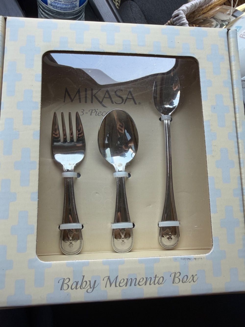 Mikasa Silver Tone 3-Piece Baby Flatware Set
